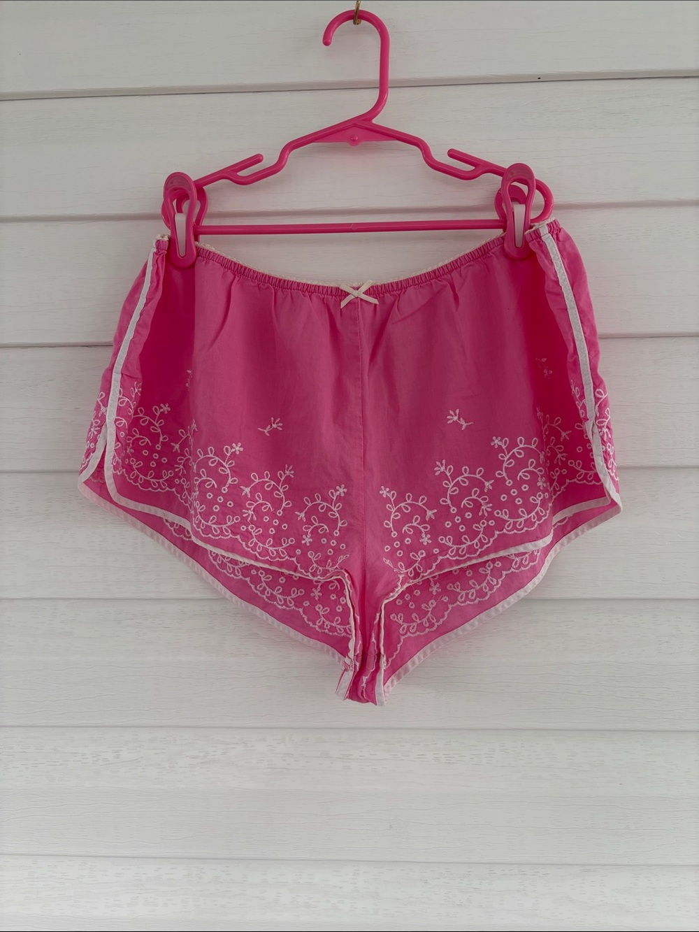 Victoria’s Secret Pink Lace Sleep Shorts Coquette Y2K Feminine Lingerie Lounge